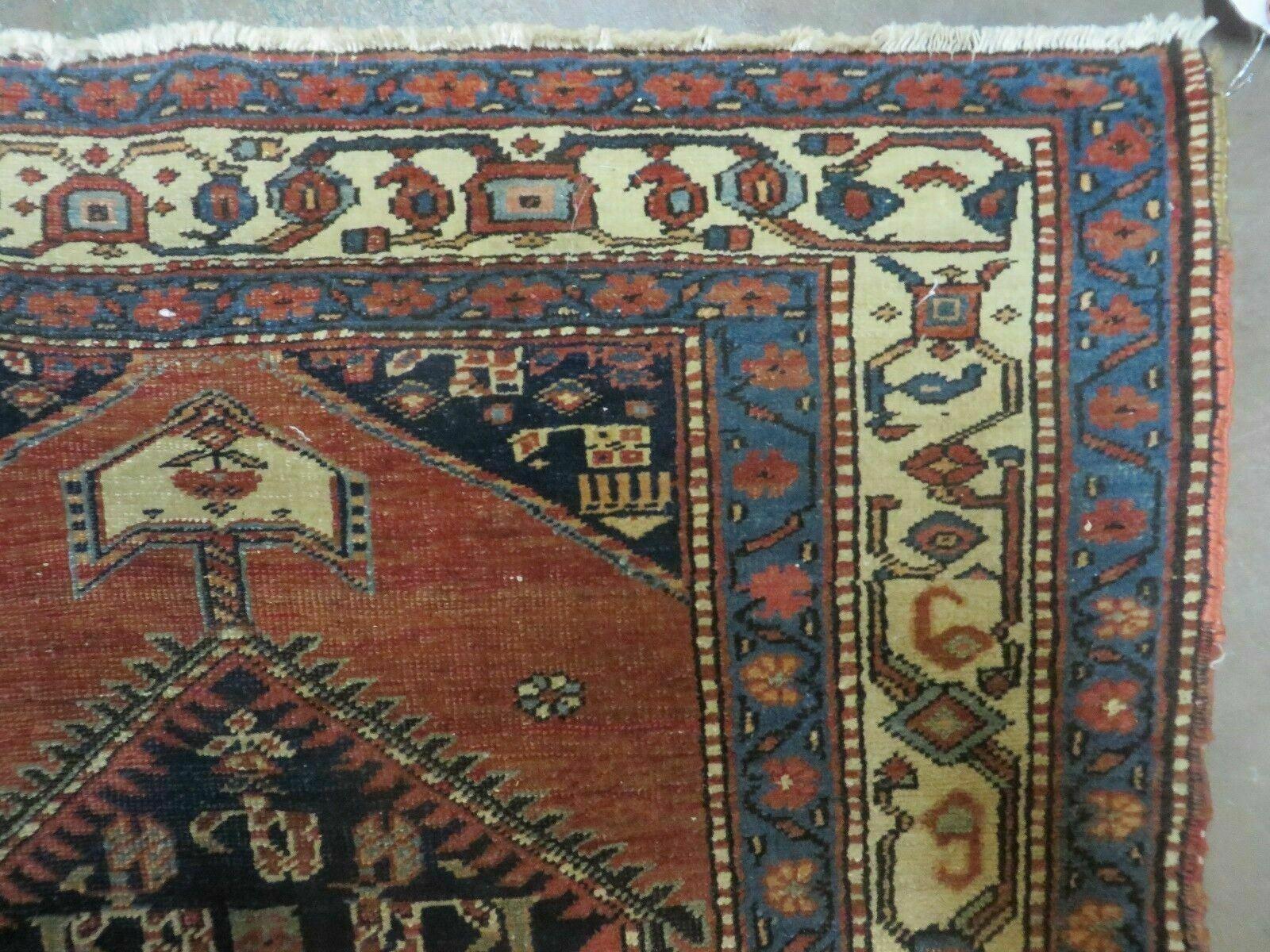 3' 5" X 16' Antique Handmade Turkish Wool Runner Rug Nice - Jewel Rugs