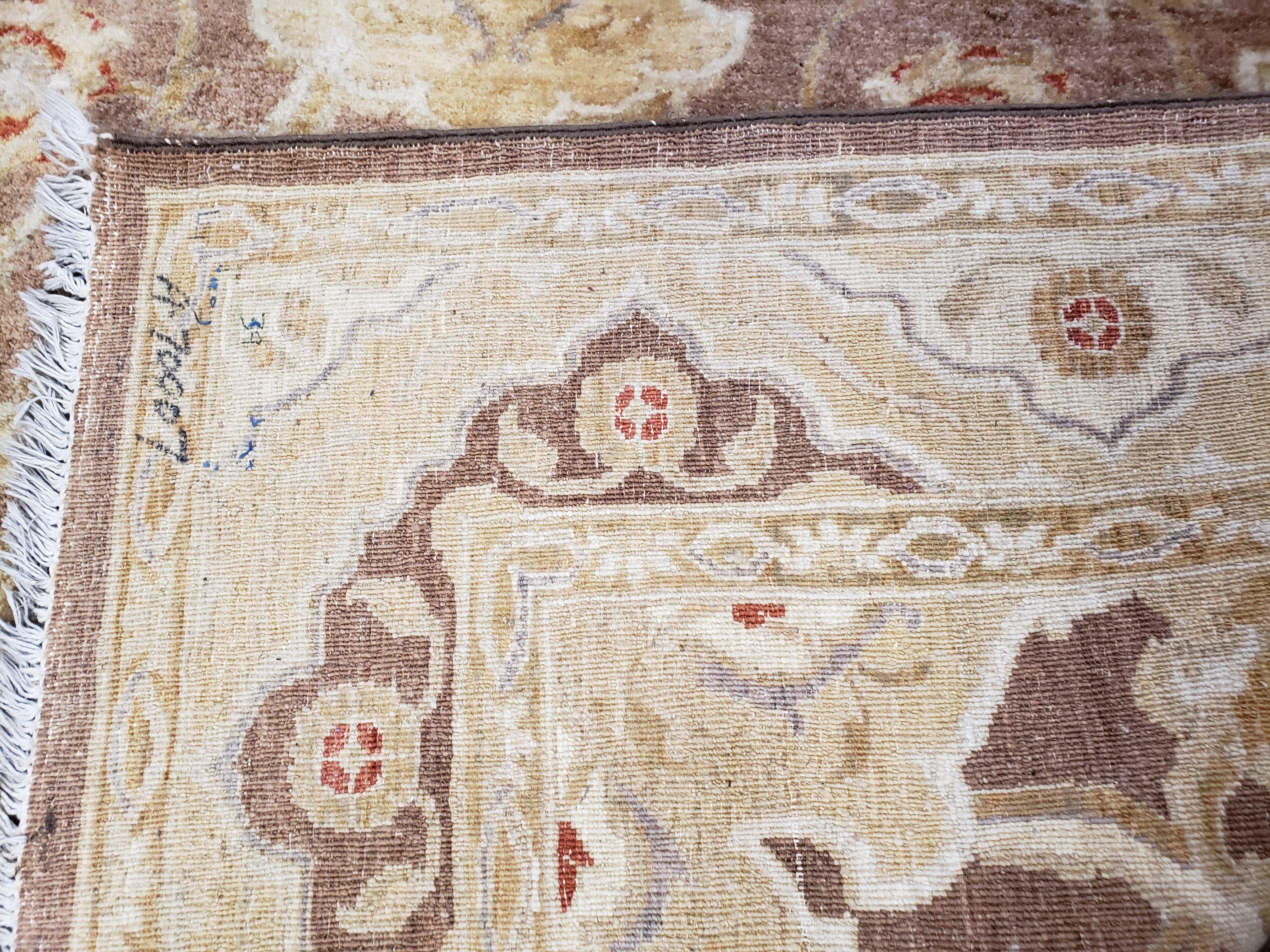 6x9 Pakistani Peshawar Rug, Handmade Wool Carpet, Soft Neutral Colors Rug, Vintage Rug for Modern Home - Jewel Rugs