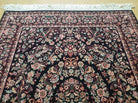 4' 1" X 5' 7" Karastan 500-1125 Black Savonnerie Wool Rug Belgium Kara Shah - Jewel Rugs