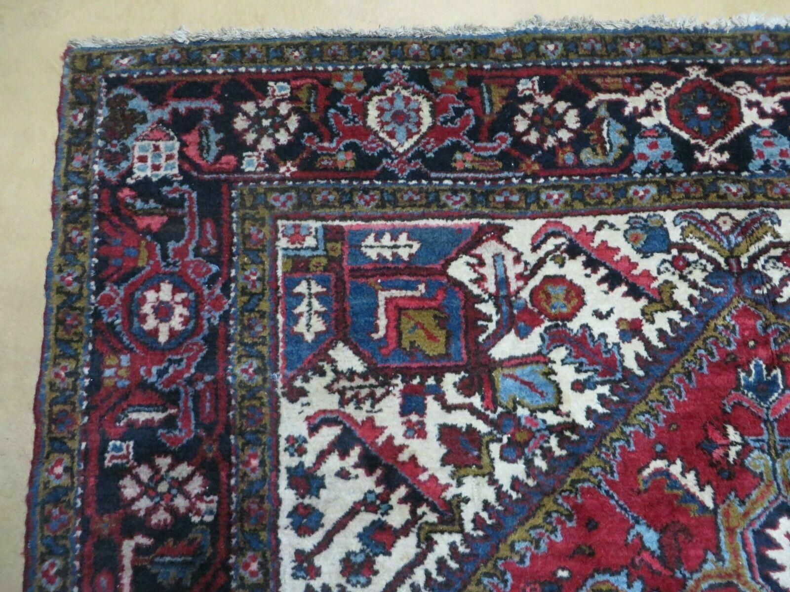 6'6" X 9' Antique Handmade Turkish Wool Rug Nice - Jewel Rugs