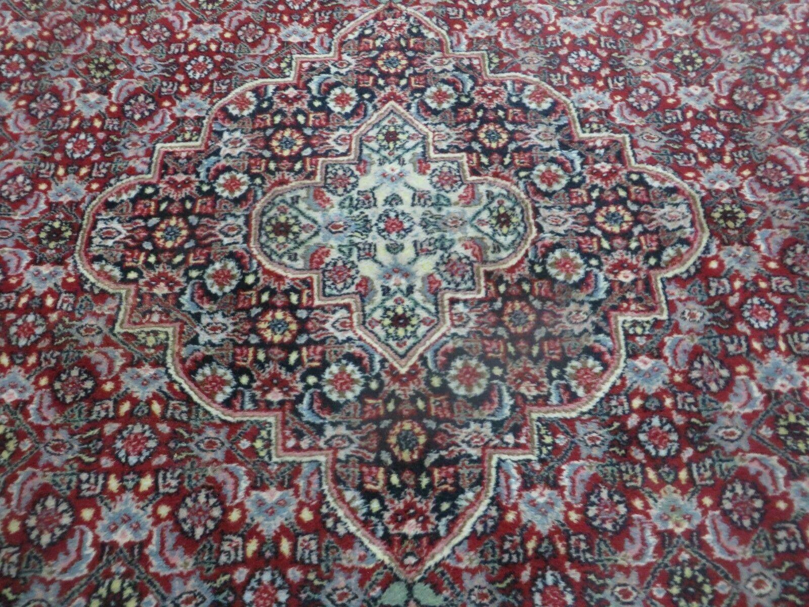 8' X 10' Vintage Fine Handmade Indian Amritsar Wool Rug Detailed Nice - Jewel Rugs