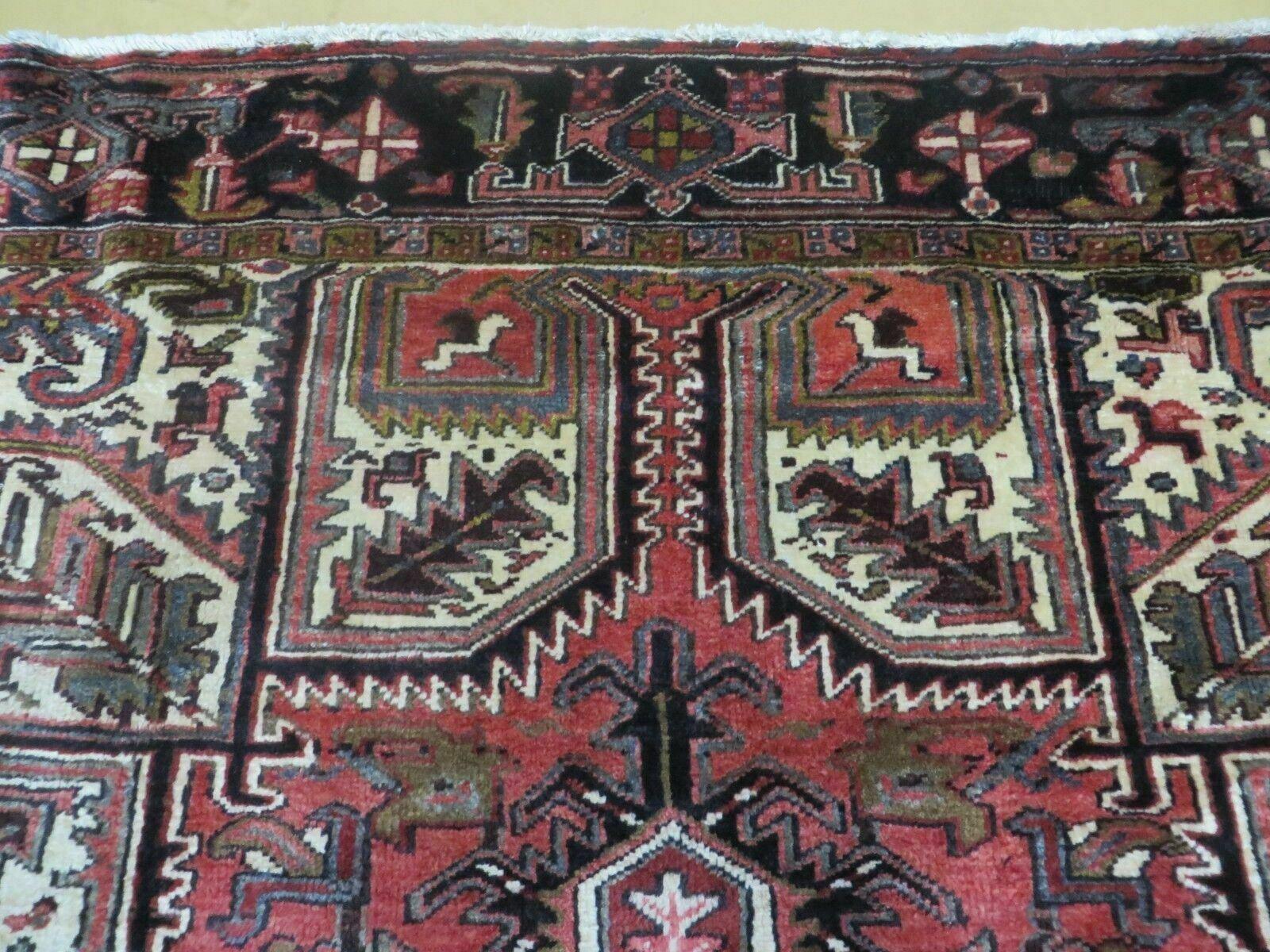 8' X 12' Vintage Handmade Indian Wool Rug Nice - Jewel Rugs