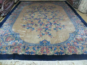 9' X 12' Antique Hand Made Art Deco Nichols Peking Fette Chinese Rug Carpet Nice - Jewel Rugs