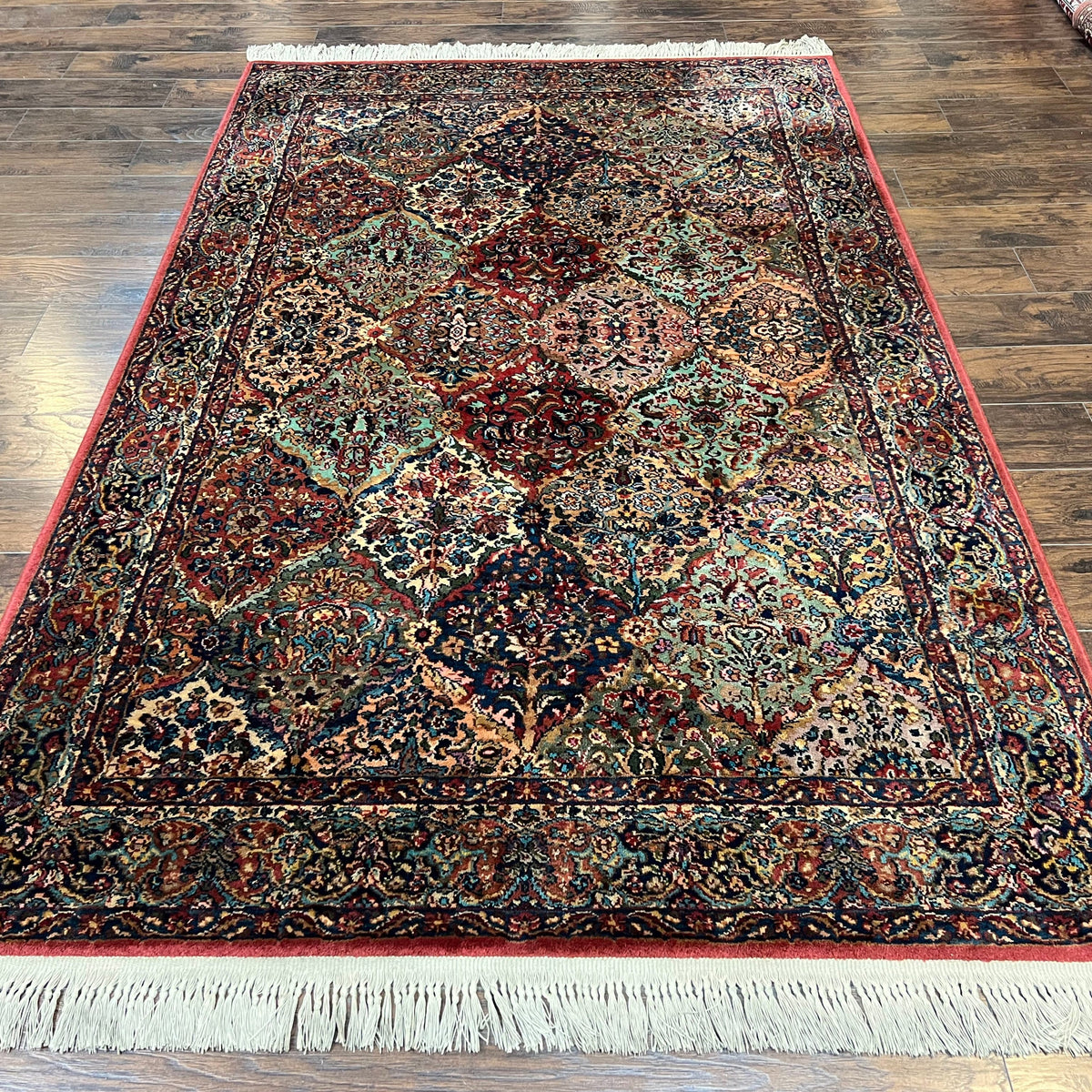 Karastan Multicolor Panel Kirman Rug #717, Wool Karastan Rug 5' 9