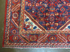 3' 6" X 10' 4" Antique Handmade India Floral Oriental Wool Runner Rug # 128 - Jewel Rugs