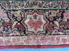 9' X 12' Antique Fine Handmade India Floral Oriental Wool Rug Carpet Red Nice - Jewel Rugs