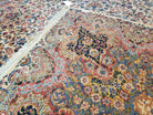 Karastan Kirman Rug, Karastan Floral Kirman #742, Wool Karastan Carpet, Vintage Karastan Area Rug, Original Karastan Rug, Large, 8'7" x 15' - Jewel Rugs