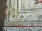 8' X 10' Vintage Handmade Fine Chinese Oriental Silk Rug Hand Knotted Carpet - Jewel Rugs