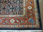 8' X 12' Vintage Fine Handmade India Floral Oriental Wool Rug Detailed Nice - Jewel Rugs