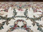 Chinese Aubusson Rug 9.8 x 12, Savonnerie Carpet with Pile, Elegant Living Room Dining Room Rug Hand Knotted Wool Carpet, French European - Jewel Rugs