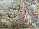 37" X 47" Medieval Royal Hunt Tapestry Marc Waymel Franklin Mint 1984 With Rod - Jewel Rugs