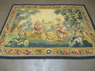 4' x 6' Tapestry French European Handmade Wool Aubusson Weave Nature Beauty - Jewel Rugs