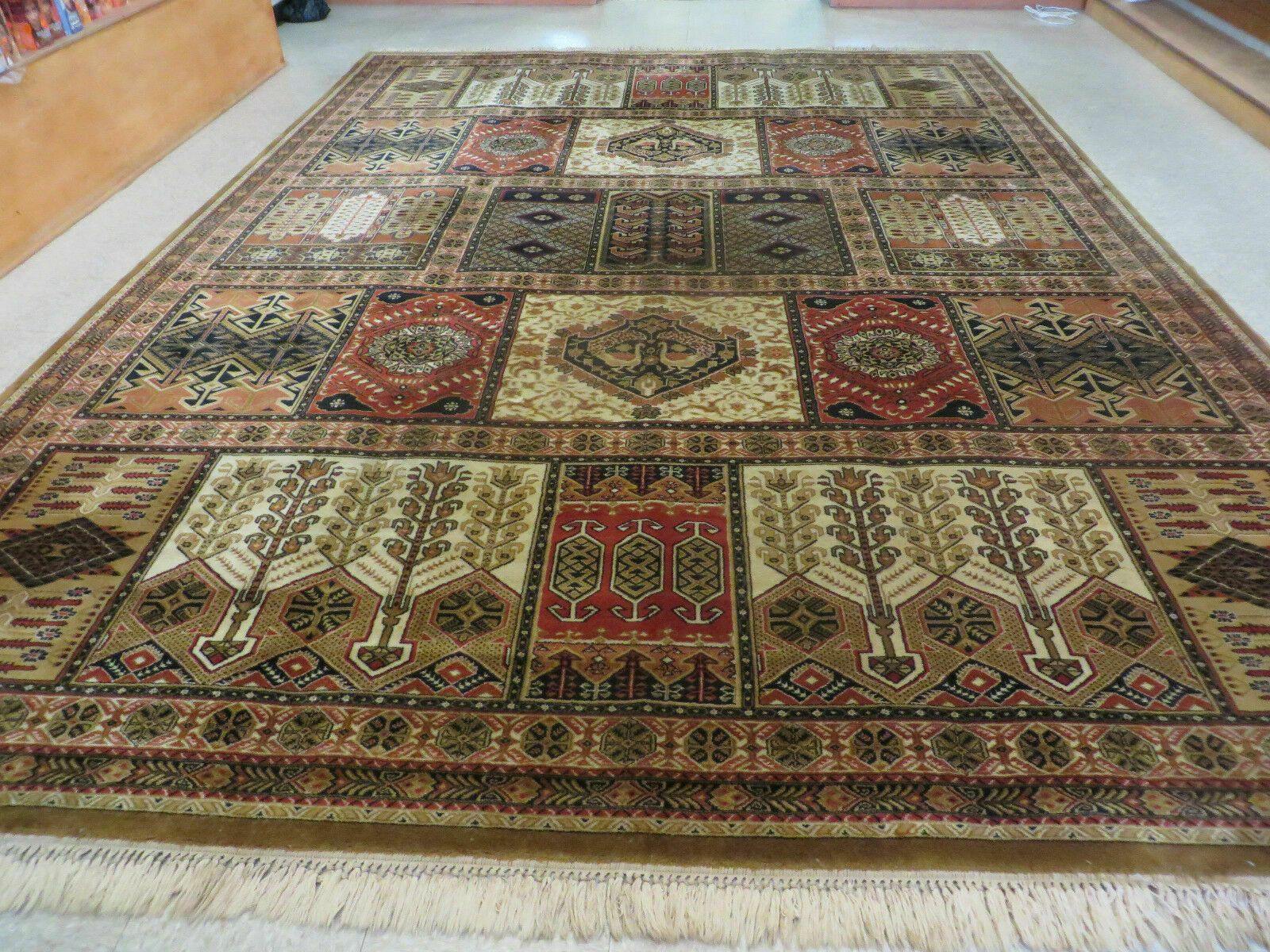 Couristan Rug 10x14, Large Belgium Power Loomed Wool Carpet 10 x 14 ft, Brown Tan Cream Oriental Rug, Living Room Rug, Large Area Rug - Jewel Rugs