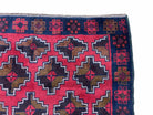 3' X 4' 7" Vintage Handmade Tribal Wool Rug Balouchi Rug Afghan Rug Red Brown - Jewel Rugs