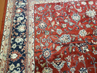 8x10 Pak Persian Floral Rug, 8 x 10 Pakistani Peshawar Rug, Red Persian Rug, Traditional Oriental Carpet, Hand-Knotted, Living Room Rug Nice - Jewel Rugs