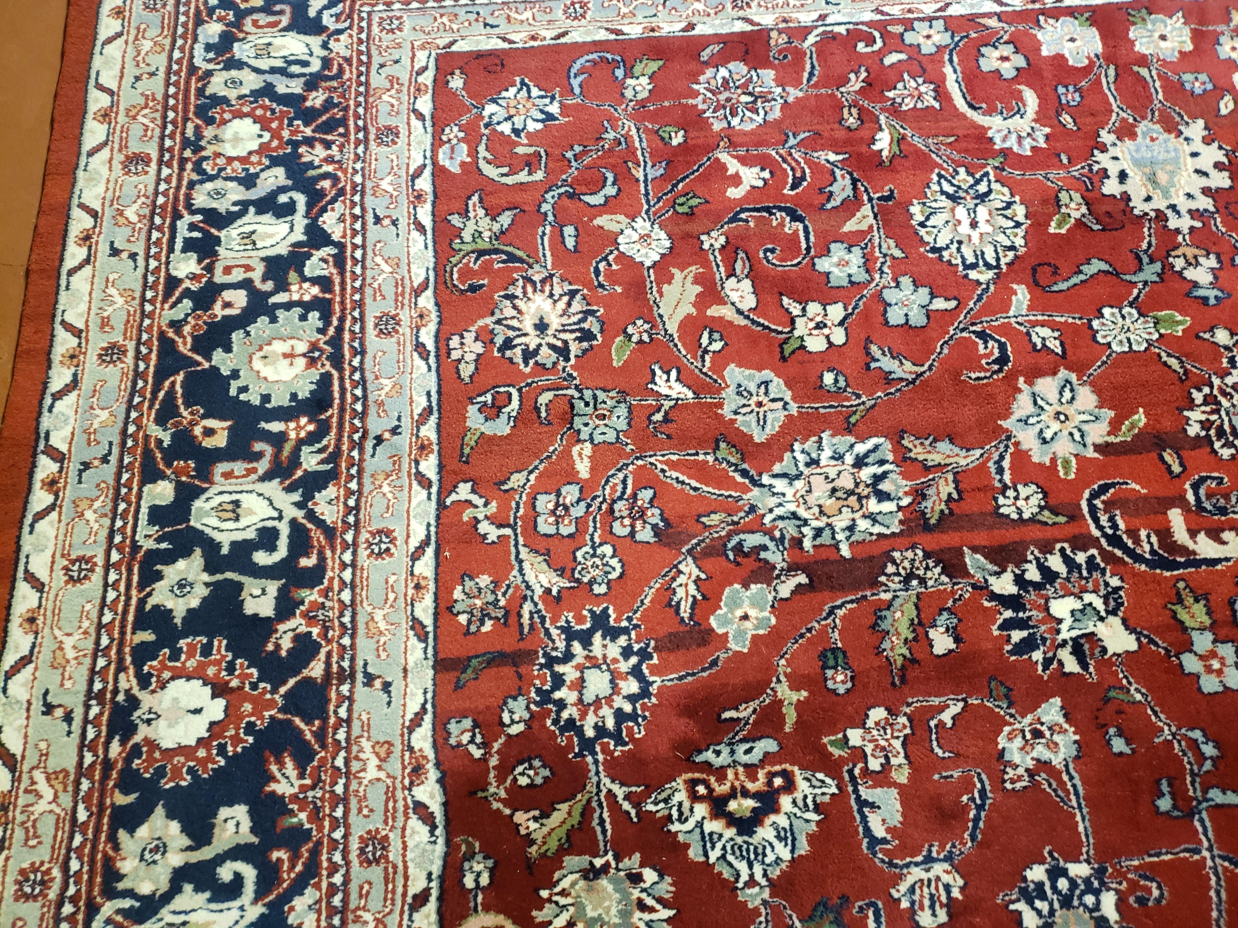 8x10 Pak Persian Floral Rug, 8 x 10 Pakistani Peshawar Rug, Red Persian Rug, Traditional Oriental Carpet, Hand-Knotted, Living Room Rug Nice - Jewel Rugs