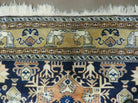 6' X 9' Vintage Handmade Knotted Turkish Caucasian Design Wool Rug Nice - Jewel Rugs