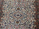 Karastan Floral Kirman Rug #742, Wool Karastan Carpet 5.9 x 9, Original Collection 700 Series, Vintage Discontinued Oriental Area Rug 6x9 - Jewel Rugs