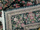 8' X 10' Vintage Handmade Chinese Floral Oriental Wool Rug Carpet Flowers Green - Jewel Rugs