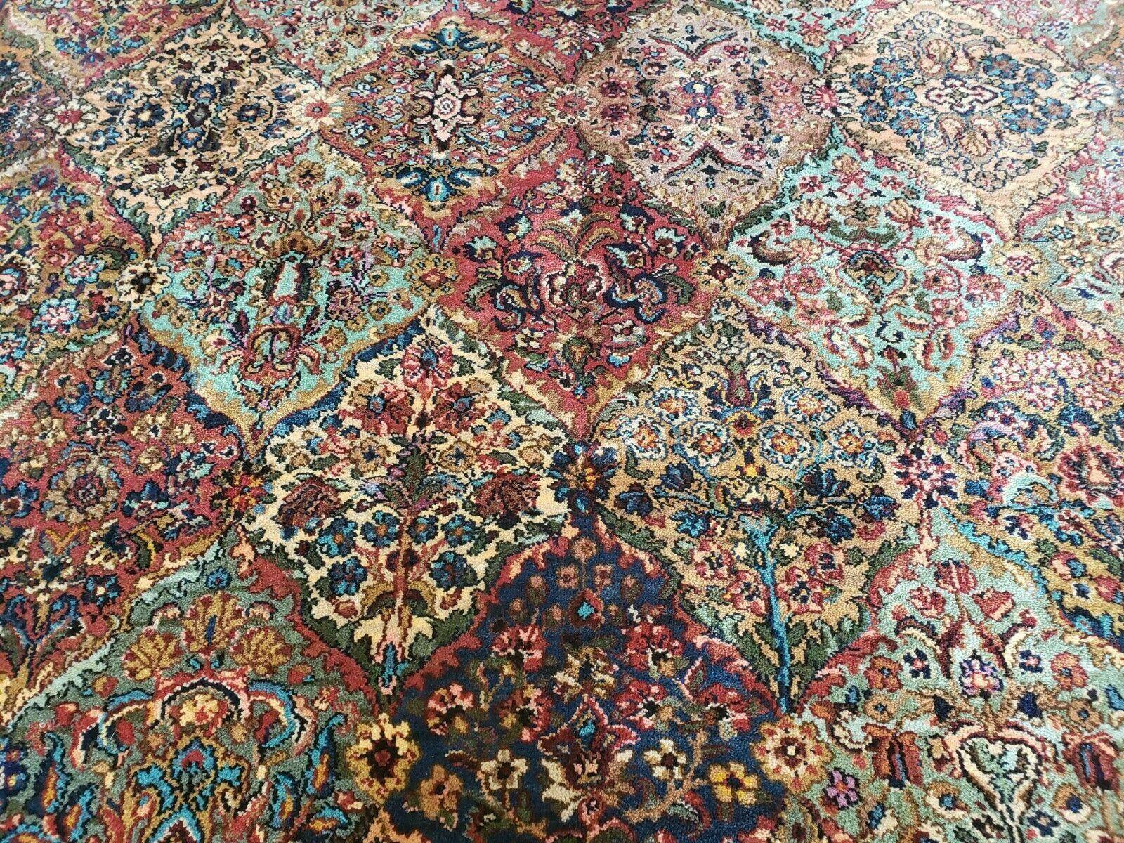 8' 8" X 12' Karastan Multicolor Panel Kirman # 717 Wool Rug American Beauty - Jewel Rugs