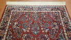 4x6 Karastan Rug, 4.3 x 6 Red Saroukk Karastan Carpet, Wool Vintage Area Rug #785 USA Made - Jewel Rugs