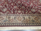 Vintage Karastan Rug 8'2" x 11'6", Kara Shah Karastan Carpet, Karastan Wool Rugs, Red Floral Traditional Discontinued Karastan Area Rug Nice - Jewel Rugs