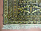 3' X 4' Vintage Handmade Pakistan Bokhara Turkoman Balouchi Wool Rug Mat Nice - Jewel Rugs