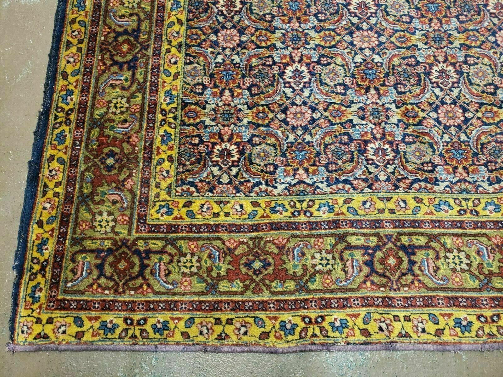 5' X 6' 5" Vintage Handmade Turkish Wool Rug Herati Fish Design Detailed Colorful Organic Vegetable Dyes Traditional Design - Jewel Rugs