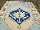 6' X 9' Vintage Handmade Chinese Needlepoint Wool Rug Flat Weave - Jewel Rugs