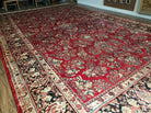 10' X 17' Antique Palace Size Handmade Persian Sarouk Wool Area Rug Red Veg Dyes Top Quality Unique Elegant Floral - Jewel Rugs