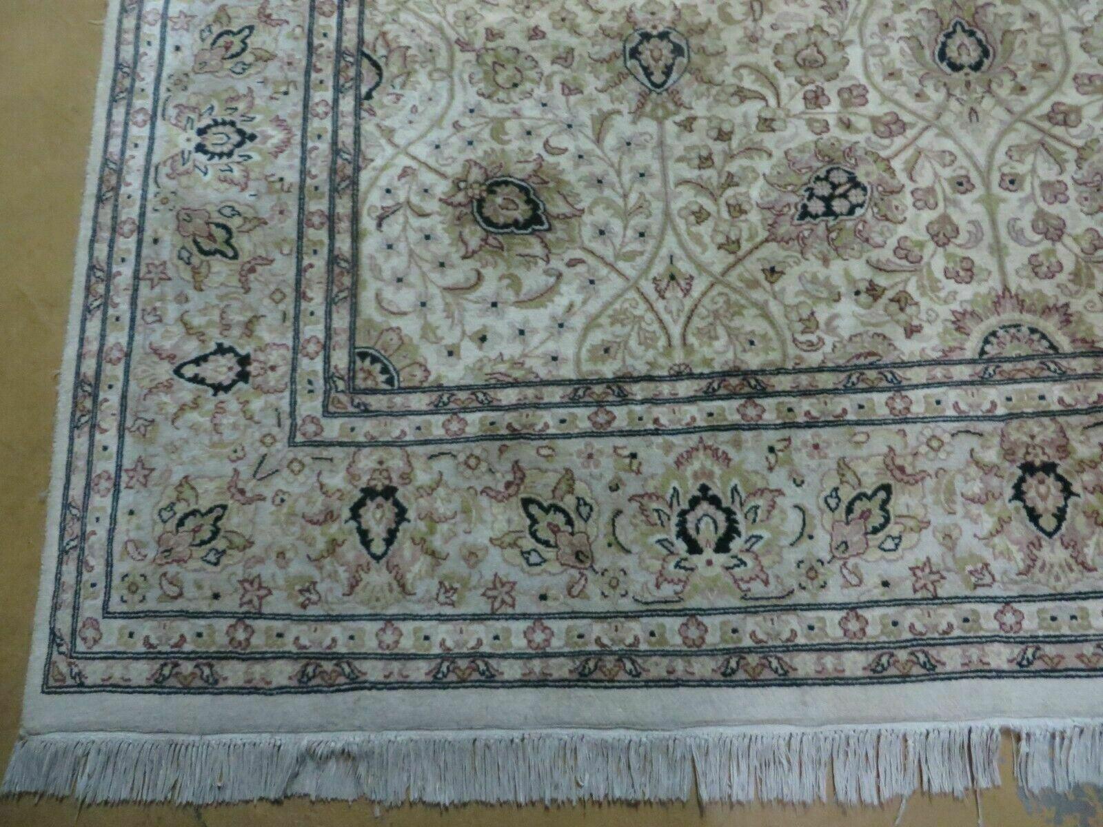 6' X 9' Vintage Fine Handmade Pakistan Oriental Floral Wool Rug Carpet Nice - Jewel Rugs