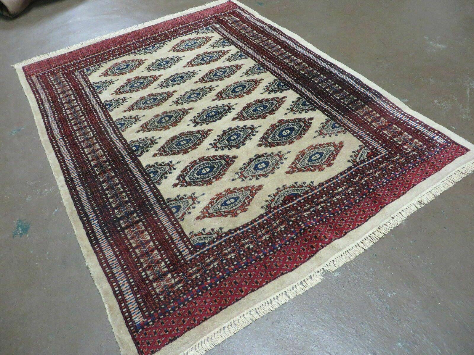 4' X 6' Vintage Handmade Bokhara Turkoman Pakistan Wool Rug Carpet Nice # 534B - Jewel Rugs