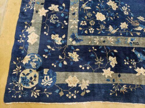 8' X 10' Antique Hand Made Art Deco Nichols Peking Chinese Rug Carpet Blue Nice - Jewel Rugs