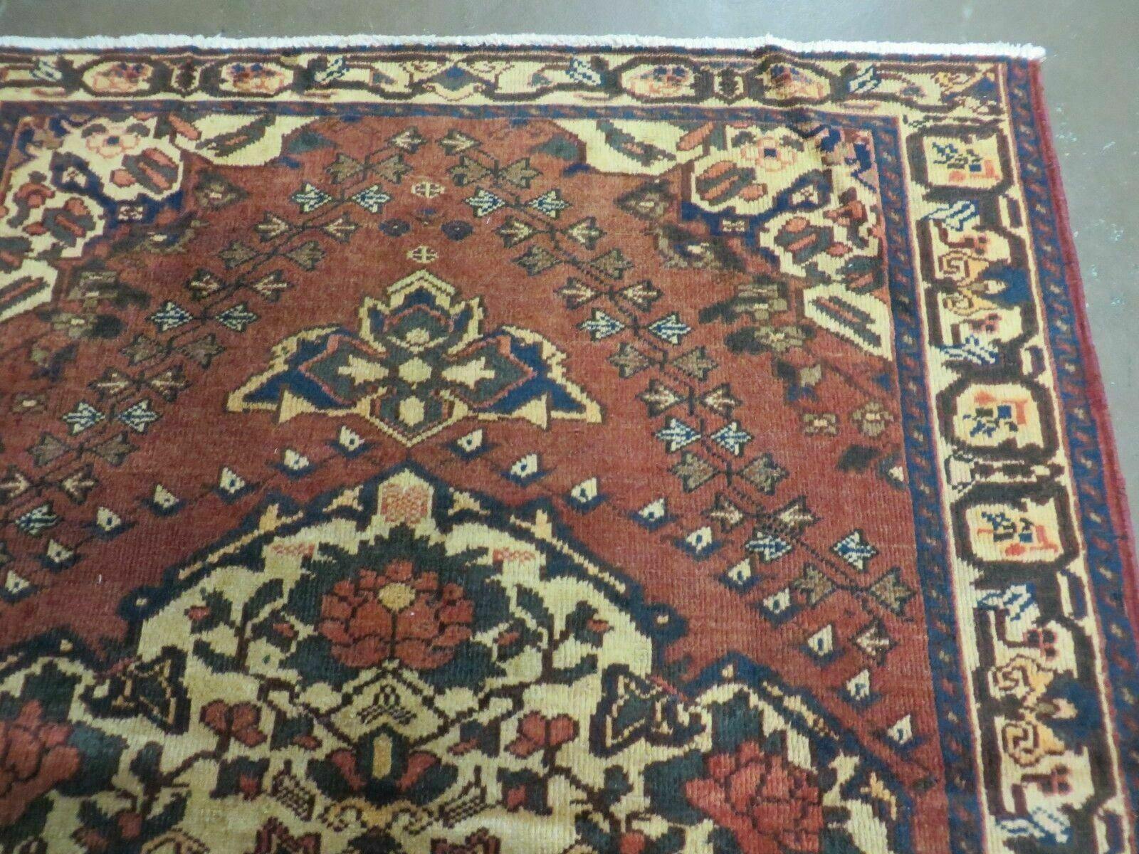 4' X 7' Antique 1920 Handmade Turkish Medallion Wool Rug Veg Dye Nice - Jewel Rugs