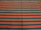 8' X 10' Indian South Western American Wool Blanket Kilim Rug Flat Weave Stripes - Jewel Rugs