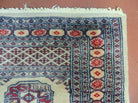 2' X 10' Vintage Handmade Bokhara Turkoman Pakistani Wool Runner Rug Narrow Nice - Jewel Rugs