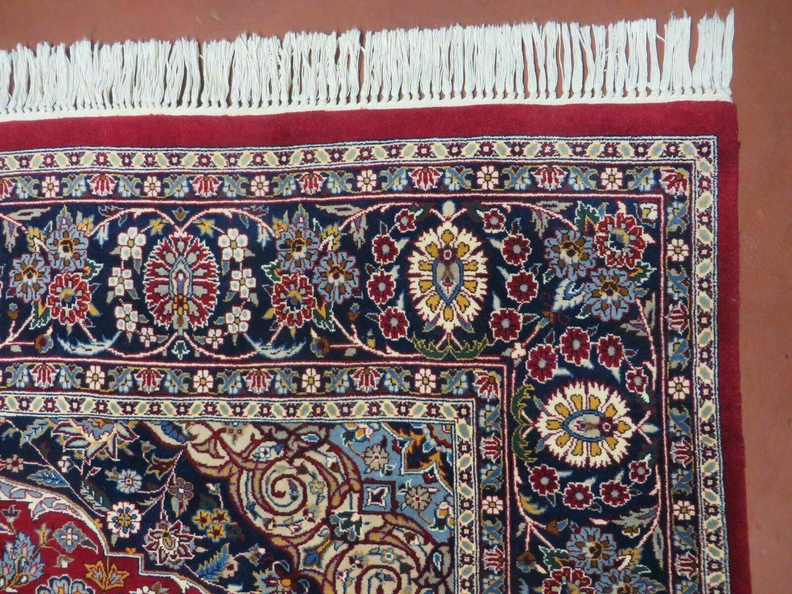 6' X 9' Vintage Fine Handmade India Floral Oriental Wool Rug Carpet Red Nice - Jewel Rugs