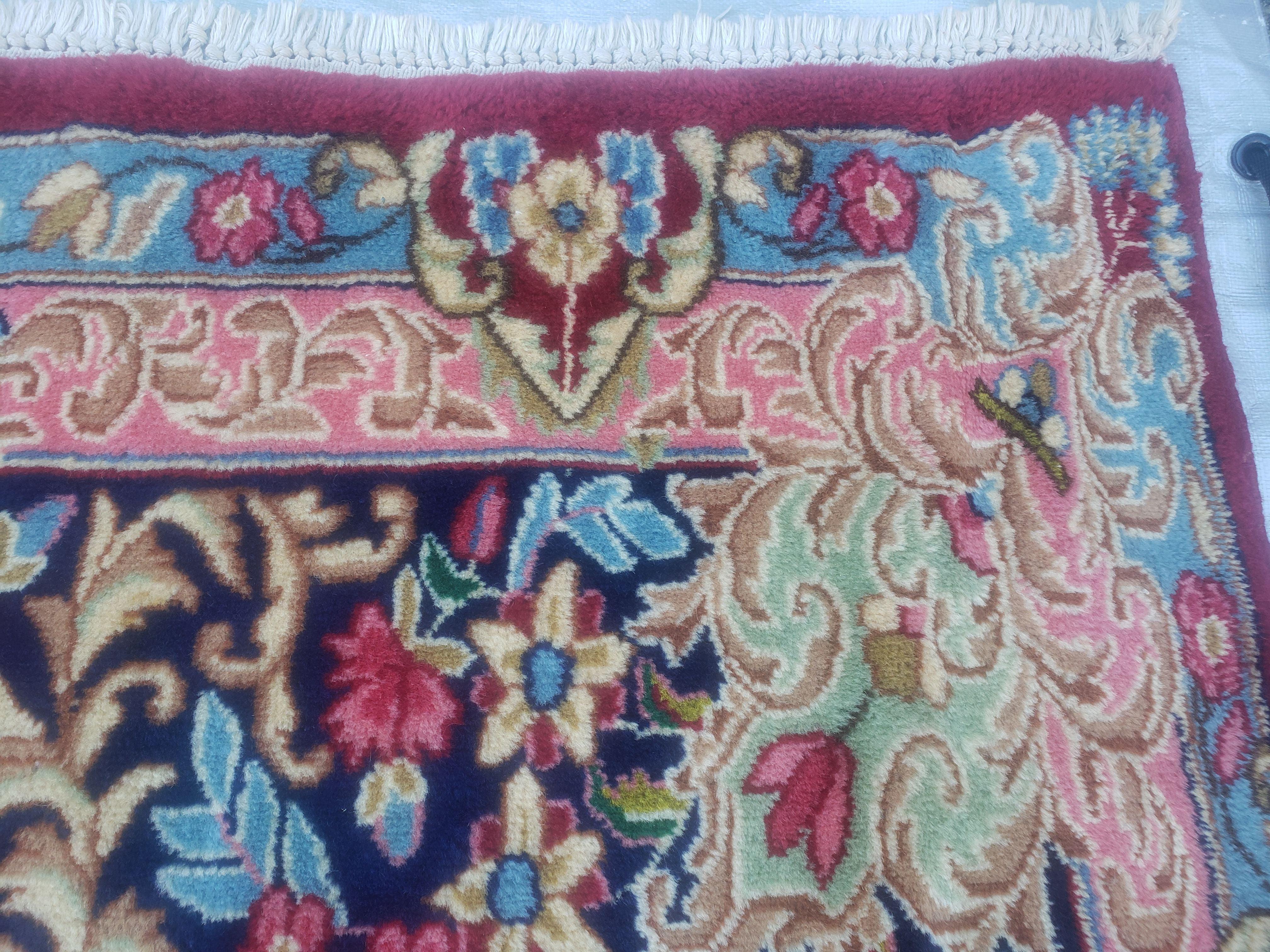 Antique Persian Kirman Rug 10x17 Oriental Carpet 10 x 17, Red, Multicolor, Namazian Signature Master Weaver, Shabby Chic, Semi Open Field - Jewel Rugs