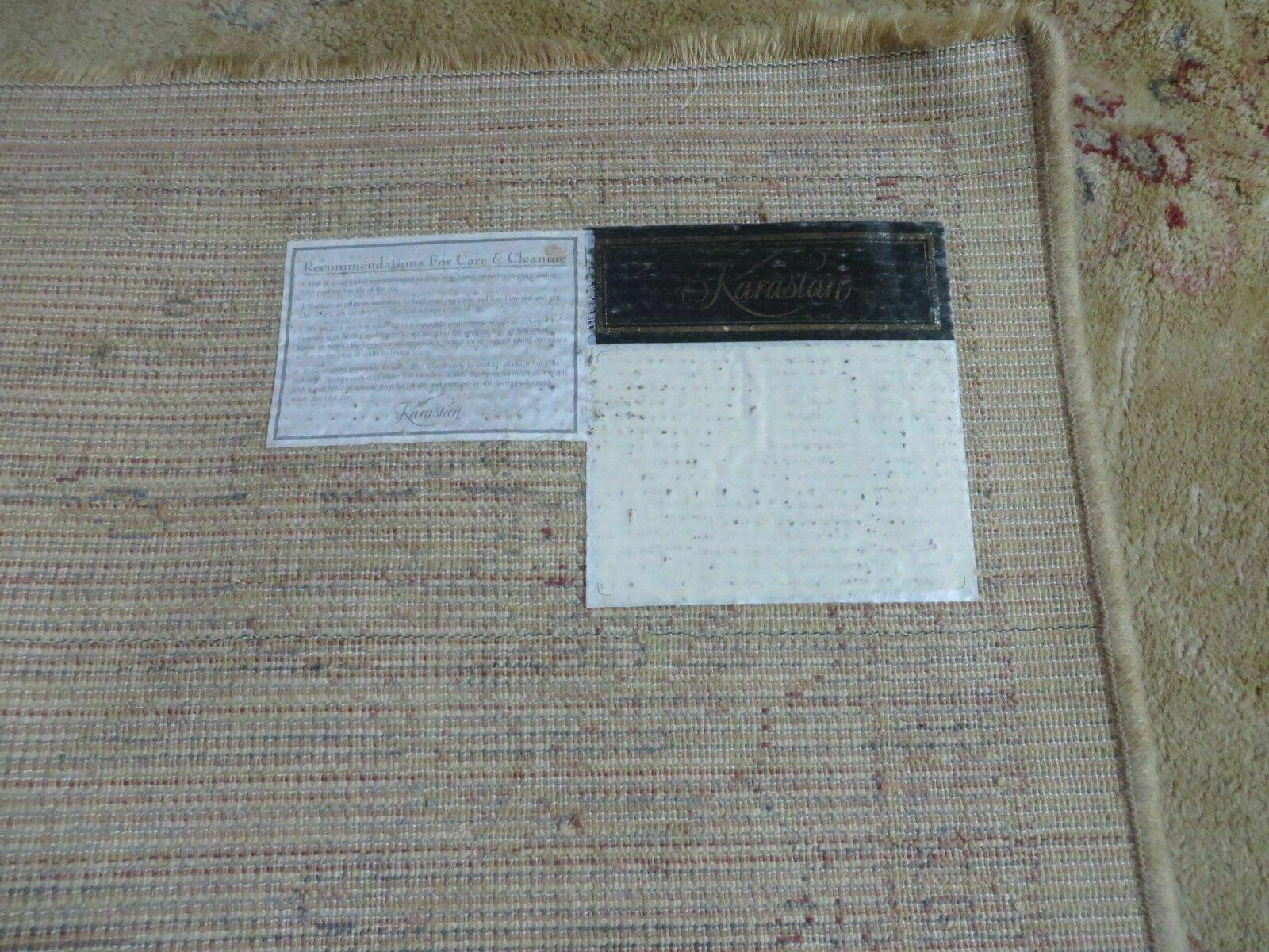 Karastan Rug 8x11 Wool Pile Oushak Pattern Vintage Carpet - Jewel Rugs