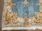 3' X 5' Handmade India Royal Kirman Wool Area Rug Hand Knotted Carpet Baby Blue - Jewel Rugs