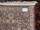 Karastan Rug Sarouk #785, Large Wool Karastan Carpet 8.8 x 15 ft, Original Collection 700 Series, Discontinued Vintage Karastan Rugs, Red - Jewel Rugs