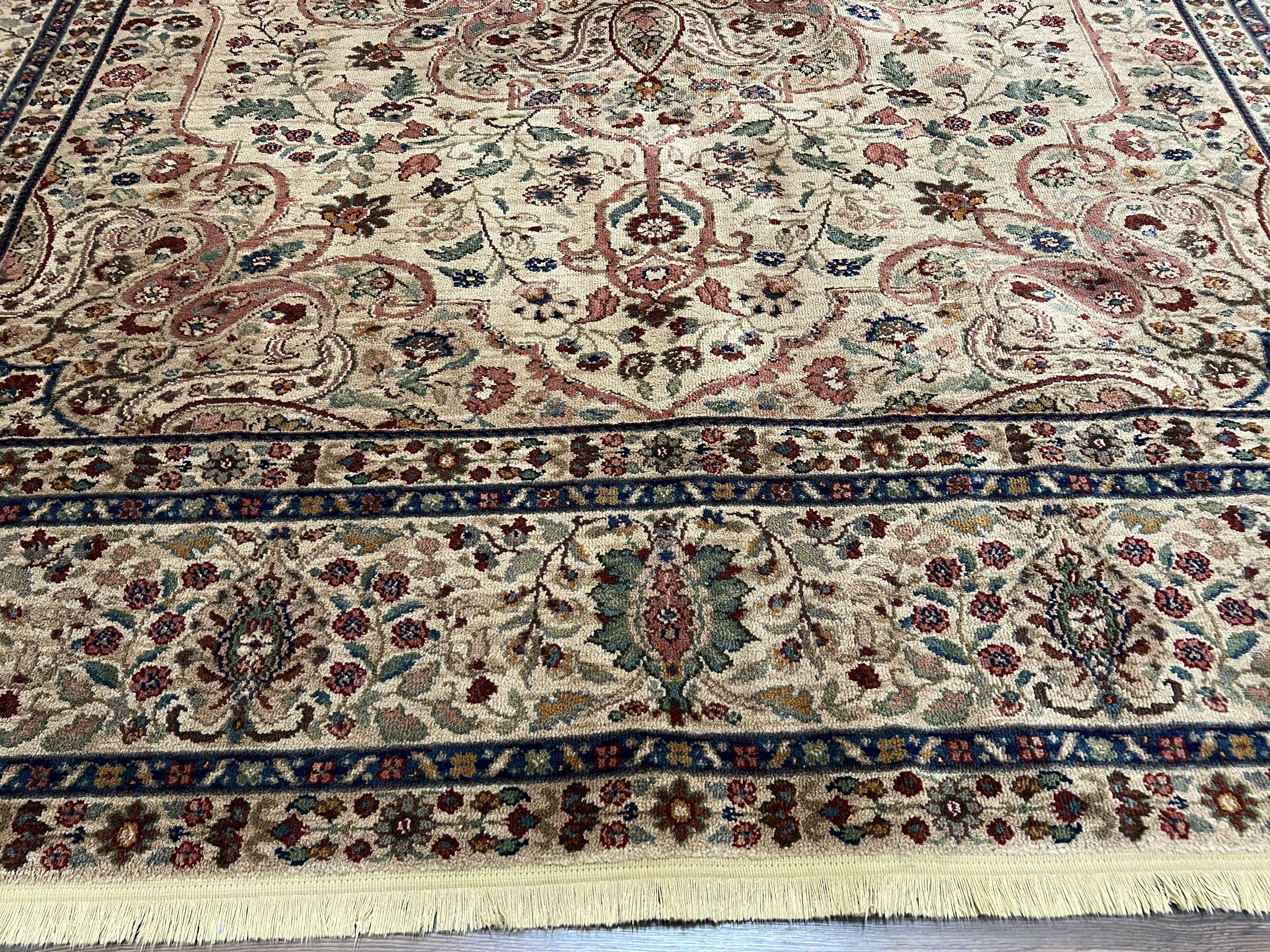 8.8 x 10 Karastan Tabriz Medallion Rug #900-909, Karastan Samovar Rug, Vintage Karastan Carpet, Discontinued Karastan Wool Rug, Vintage Rug - Jewel Rugs