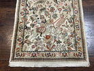 Persian Taba Tabaie Tabriz Runner Rug 2.6 x 15 ft Long Runner, Vintage Persian Runner, Hunting Scene, Horses Flowers, Beige Opal, High Quality, Wool Runner - Jewel Rugs