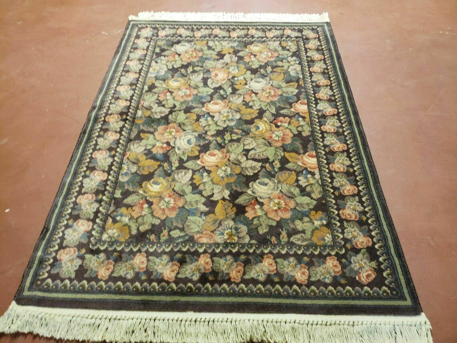 3' 11" X 5' 6" Karastan Rajasthan Collection Windsor Rose Design # 440-98201 - Jewel Rugs