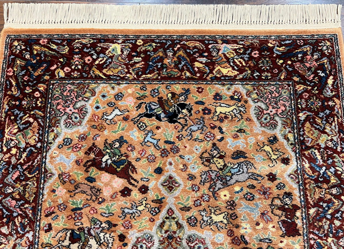 Karastan Rug 4x6 Persian Hunting Pattern 723, Rare Karastan Carpet, W