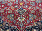 6' X 9' Vintage Fine Handmade India Floral Oriental Wool Rug Carpet Red Nice - Jewel Rugs