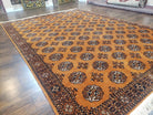 Vintage Karastan Rug 8' 8" x 12' Original 700 Series, Bokhara Pattern #716, Burnt Orange Turkmen Bukhara Rug, Discontinued Karastan Area Rug - Jewel Rugs