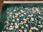 Karastan Garden of Eden Rug 8.8 x 12 Karastan Rug, Wool Karastan Carpet, Vintage Karastan, Green, Multicolor Flowers Allover, Area Rug, Nice - Jewel Rugs